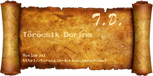 Töröcsik Dorina névjegykártya